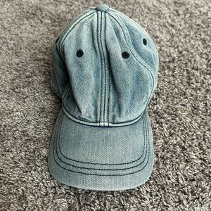 Denim baseball hat